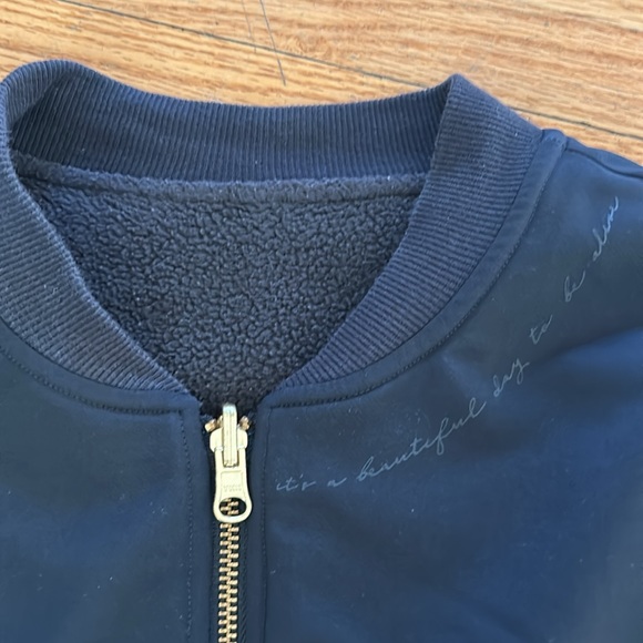 Whitney Simmons oversized reversible bomber jacket - Picture 3 of 10